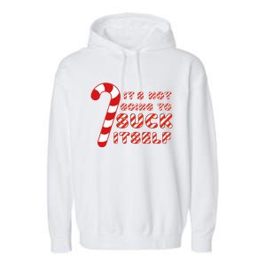 Candy Cane Funny Christmas Joke That WonT By Itself Funny Gift Garment-Dyed Fleece Hoodie