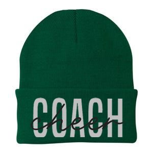 Cheer Coach Funny Design Cute Cheer Coach Cool Coaching Knit Cap Winter Beanie