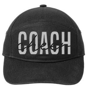 Cheer Coach Funny Design Cute Cheer Coach Cool Coaching 7-Panel Snapback Hat