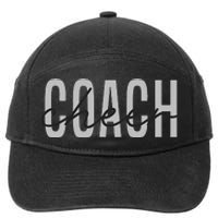 Cheer Coach Funny Design Cute Cheer Coach Cool Coaching 7-Panel Snapback Hat