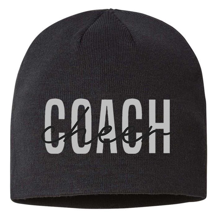 Cheer Coach Funny Design Cute Cheer Coach Cool Coaching Sustainable Beanie