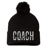 Cheer Coach Funny Design Cute Cheer Coach Cool Coaching Pom Pom 12in Knit Beanie