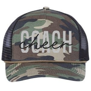 Cheer Coach Funny Design Cute Cheer Coach Cool Coaching Retro Rope Trucker Hat Cap