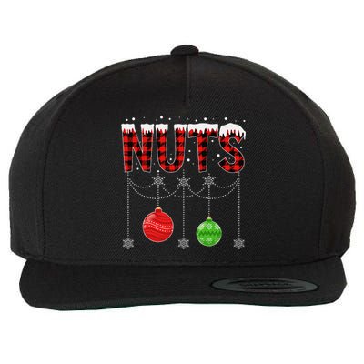 ChestNuts Christmas Funny Matching Couple Outfit Nuts Wool Snapback Cap