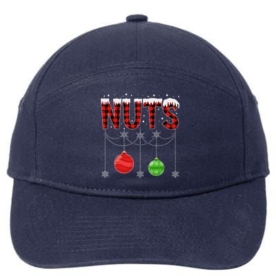 ChestNuts Christmas Funny Matching Couple Outfit Nuts 7-Panel Snapback Hat