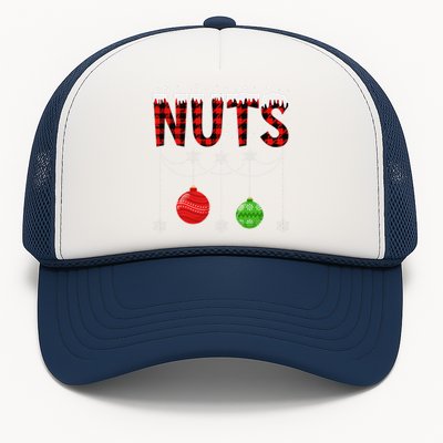 ChestNuts Christmas Funny Matching Couple Outfit Nuts Trucker Hat