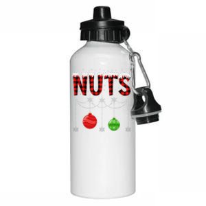 ChestNuts Christmas Funny Matching Couple Outfit Nuts Aluminum Water Bottle