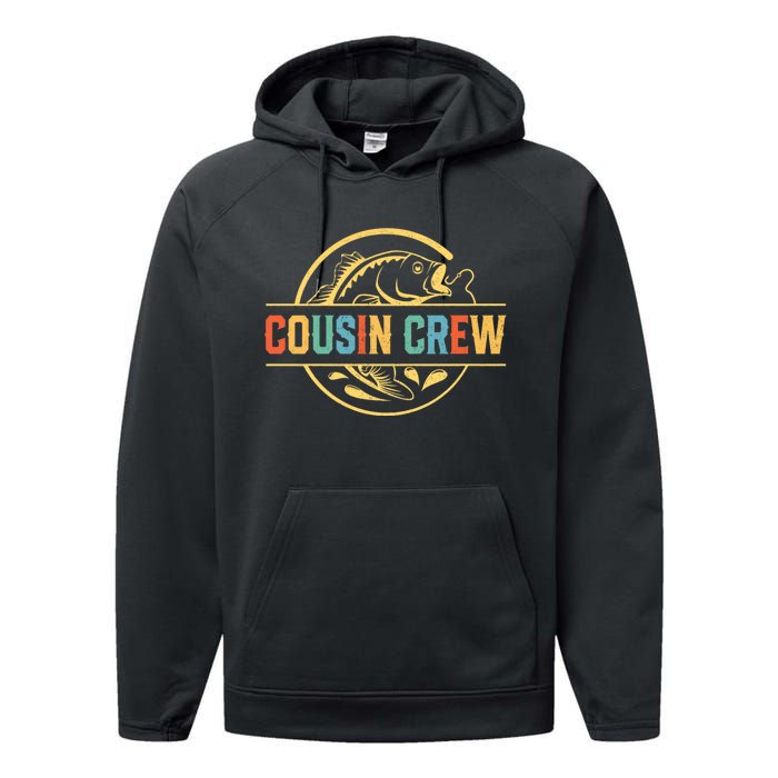 Cousin Crew For Fisherman Fishing Lovers Performance Fleece Hoodie