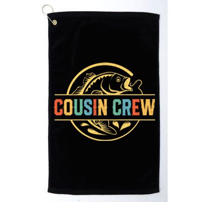 Cousin Crew For Fisherman Fishing Lovers Platinum Collection Golf Towel