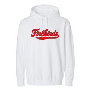 Carthage College Firebirds Classic Athletic Script Throwback Garment-Dyed Fleece Hoodie