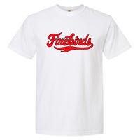 Carthage College Firebirds Classic Athletic Script Throwback Garment-Dyed Heavyweight T-Shirt