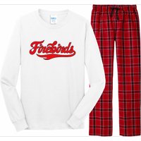 Carthage College Firebirds Classic Athletic Script Throwback Long Sleeve Pajama Set