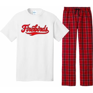 Carthage College Firebirds Classic Athletic Script Throwback Pajama Set