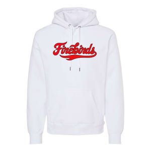 Carthage College Firebirds Classic Athletic Script Throwback Premium Hoodie