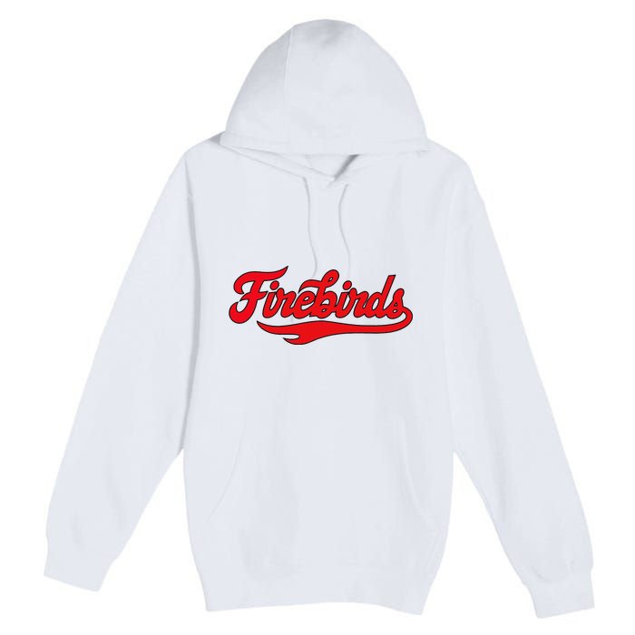 Carthage College Firebirds Classic Athletic Script Throwback Premium Pullover Hoodie