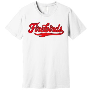 Carthage College Firebirds Classic Athletic Script Throwback Premium T-Shirt