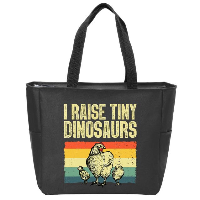 Cute Chicken For Men Women Rooster Hen Chicken Farmer Lovers Zip Tote Bag