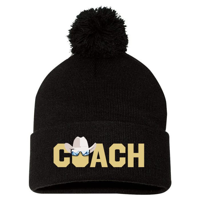 Coach Colorado Football Coach Pom Pom 12in Knit Beanie