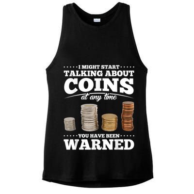 Coin Collecting Funny Coin Collector Ladies PosiCharge Tri-Blend Wicking Tank