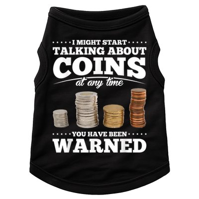 Coin Collecting Funny Coin Collector Doggie Tank