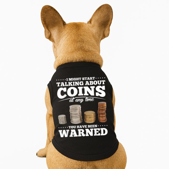 Coin Collecting Funny Coin Collector Doggie Tank