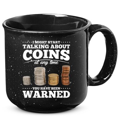 Coin Collecting Funny Coin Collector 15oz Campfire Ceramic Mug