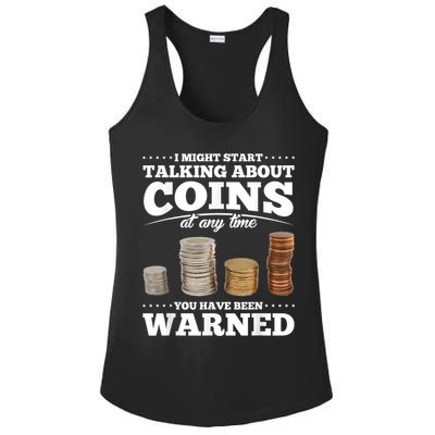 Coin Collecting Funny Coin Collector Ladies PosiCharge Competitor Racerback Tank