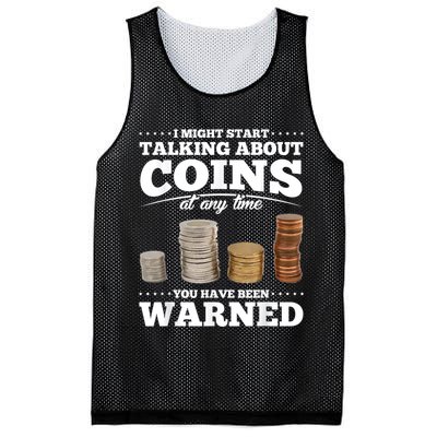 Coin Collecting Funny Coin Collector Mesh Reversible Basketball Jersey Tank
