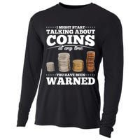 Coin Collecting Funny Coin Collector Cooling Performance Long Sleeve Crew
