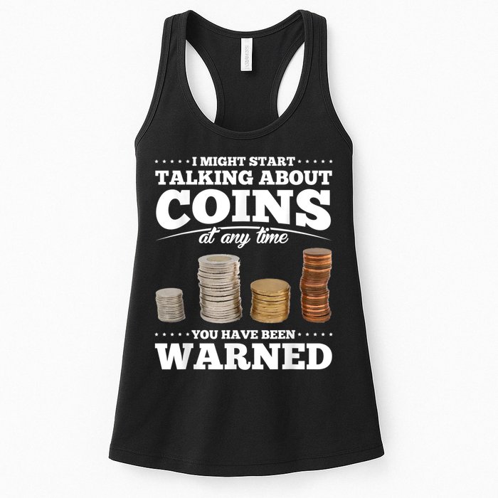 Coin Collecting Funny Coin Collector Womens Tank Top