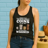 Coin Collecting Funny Coin Collector Womens Tank Top
