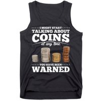 Coin Collecting Funny Coin Collector Tank Top