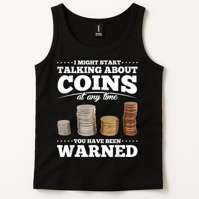 Coin Collecting Funny Coin Collector Tank Top