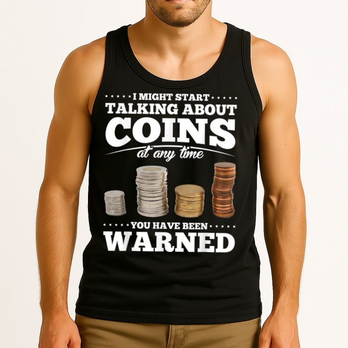 Coin Collecting Funny Coin Collector Tank Top