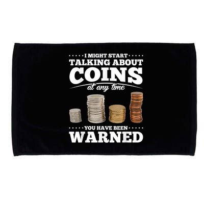 Coin Collecting Funny Coin Collector Microfiber Hand Towel