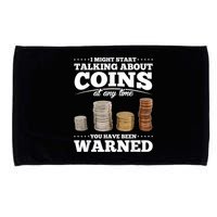 Coin Collecting Funny Coin Collector Microfiber Hand Towel