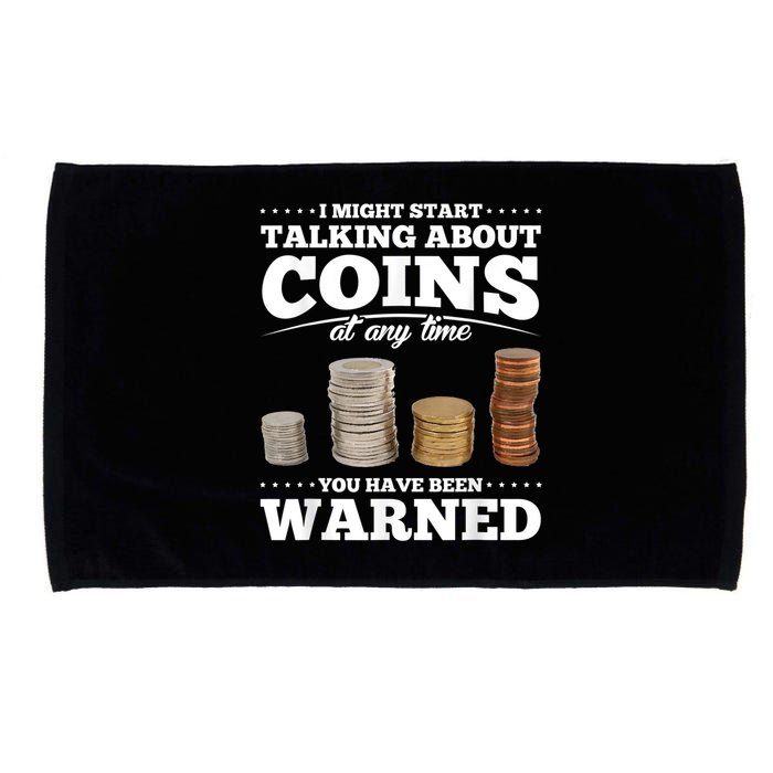Coin Collecting Funny Coin Collector Microfiber Hand Towel