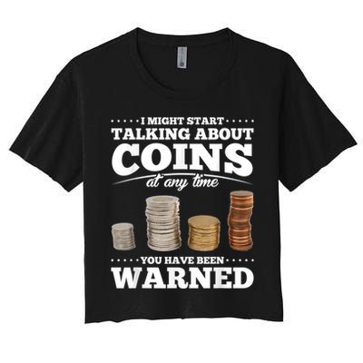 Coin Collecting Funny Coin Collector Crop Top