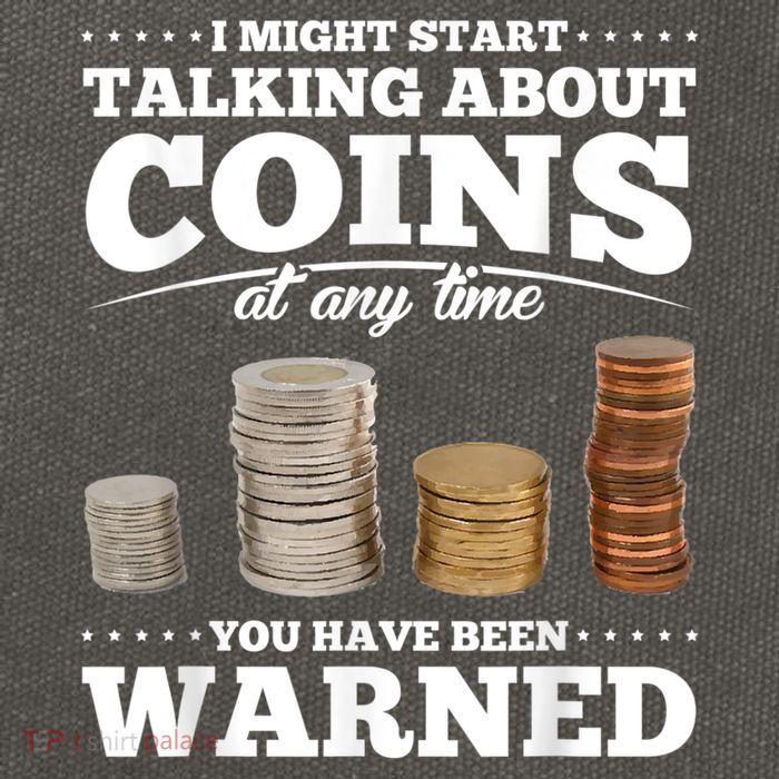 Coin Collecting Funny Coin Collector Cotton Canvas Backpack