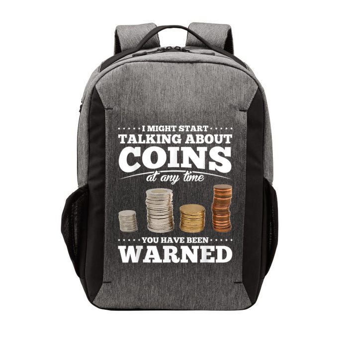 Coin Collecting Funny Coin Collector Vector Backpack