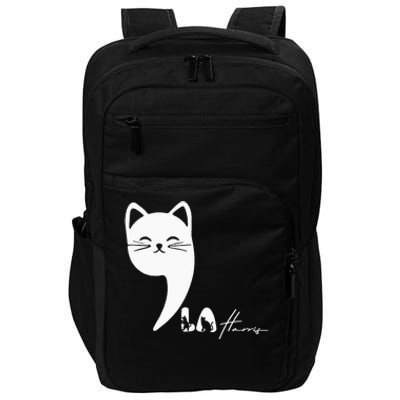 Cute Commala Funny Cat Comma La Impact Tech Backpack