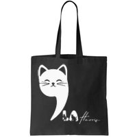 Cute Commala Funny Cat Comma La Tote Bag