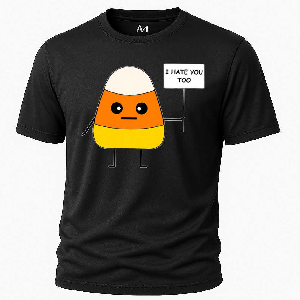 Candy Corn Funny I Hate You Too Team Candy Corn Cooling Performance Crew T-Shirt