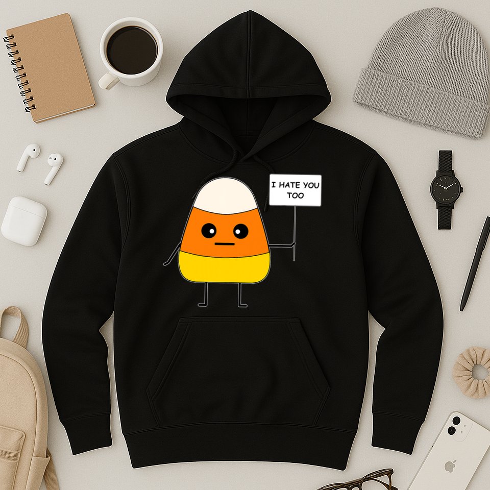 Candy Corn Funny I Hate You Too Team Candy Corn Hoodie