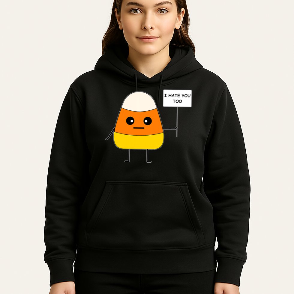 Candy Corn Funny I Hate You Too Team Candy Corn Hoodie