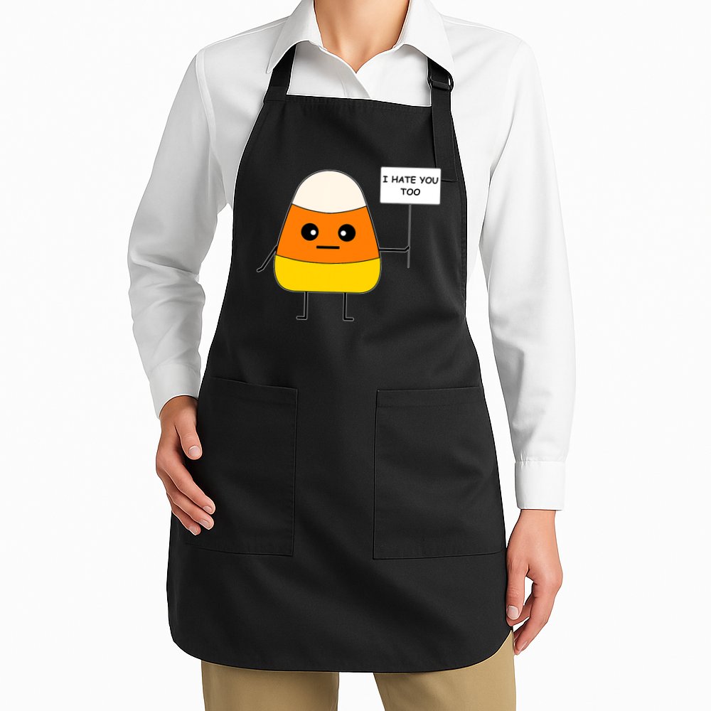Candy Corn Funny I Hate You Too Team Candy Corn Apron