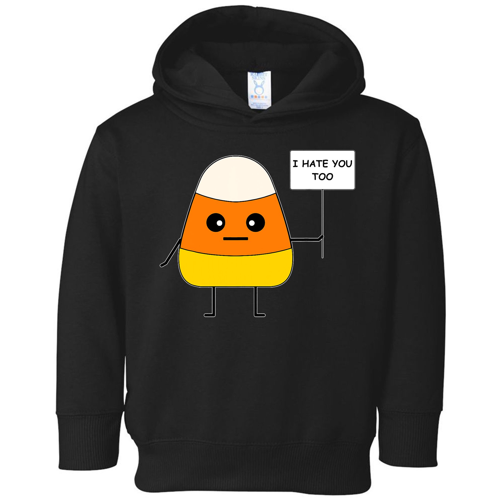 Candy Corn Funny I Hate You Too Team Candy Corn Toddler Hoodie
