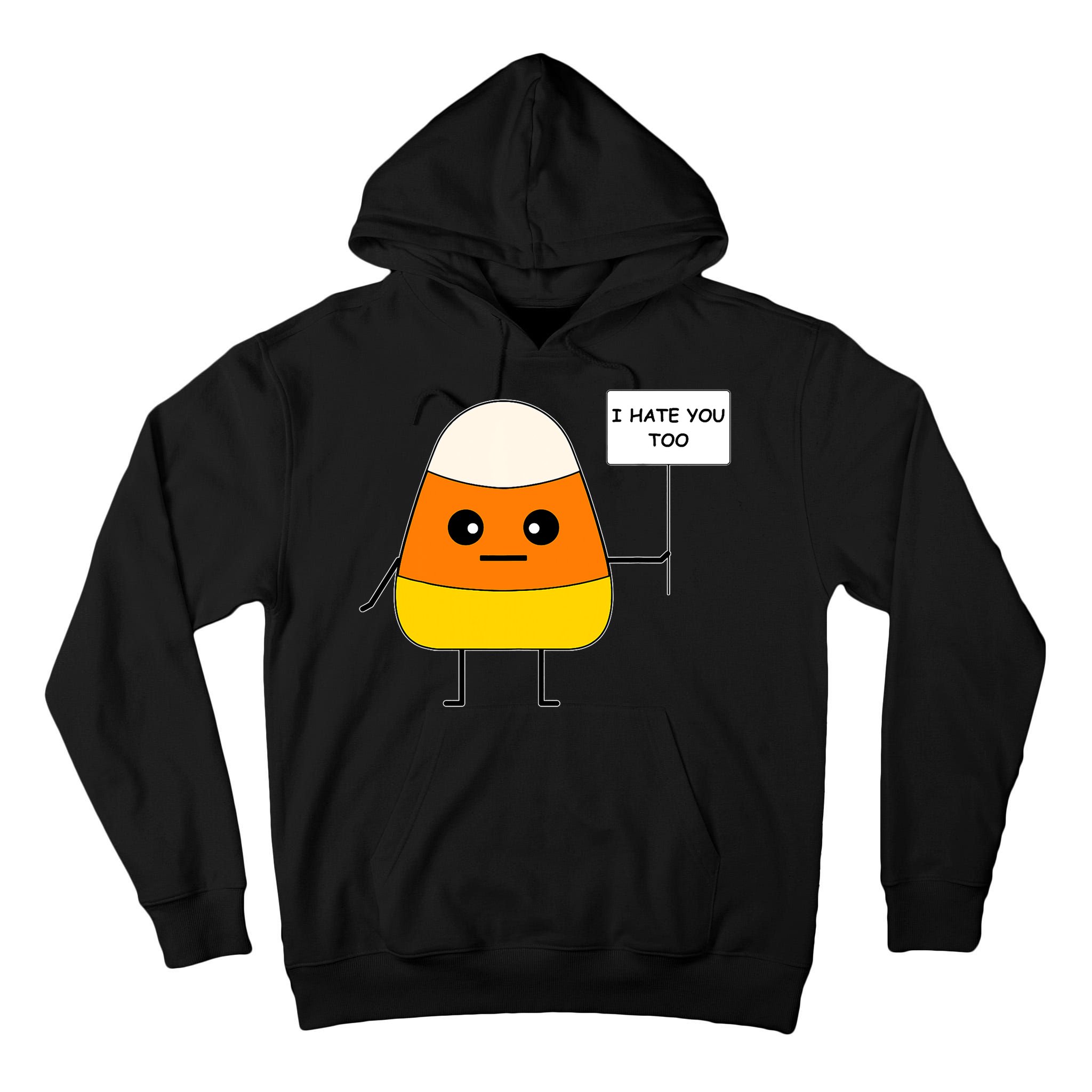 Candy Corn Funny I Hate You Too Team Candy Corn Tall Hoodie