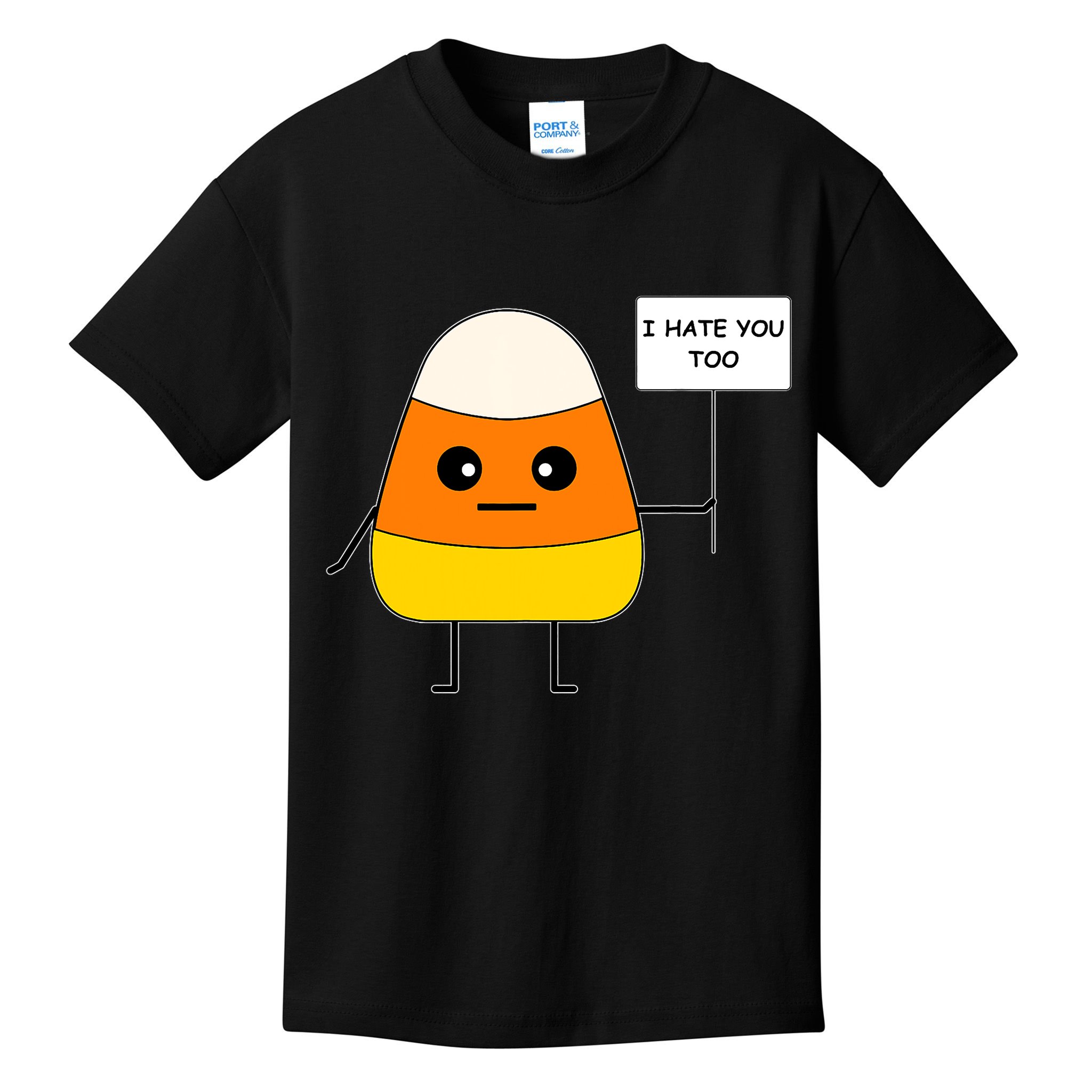 Candy Corn Funny I Hate You Too Team Candy Corn Kids T-Shirt