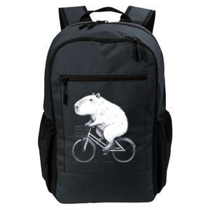 Cyclist Capybara Funny Whimsical Rat Biking Daily Commute Backpack